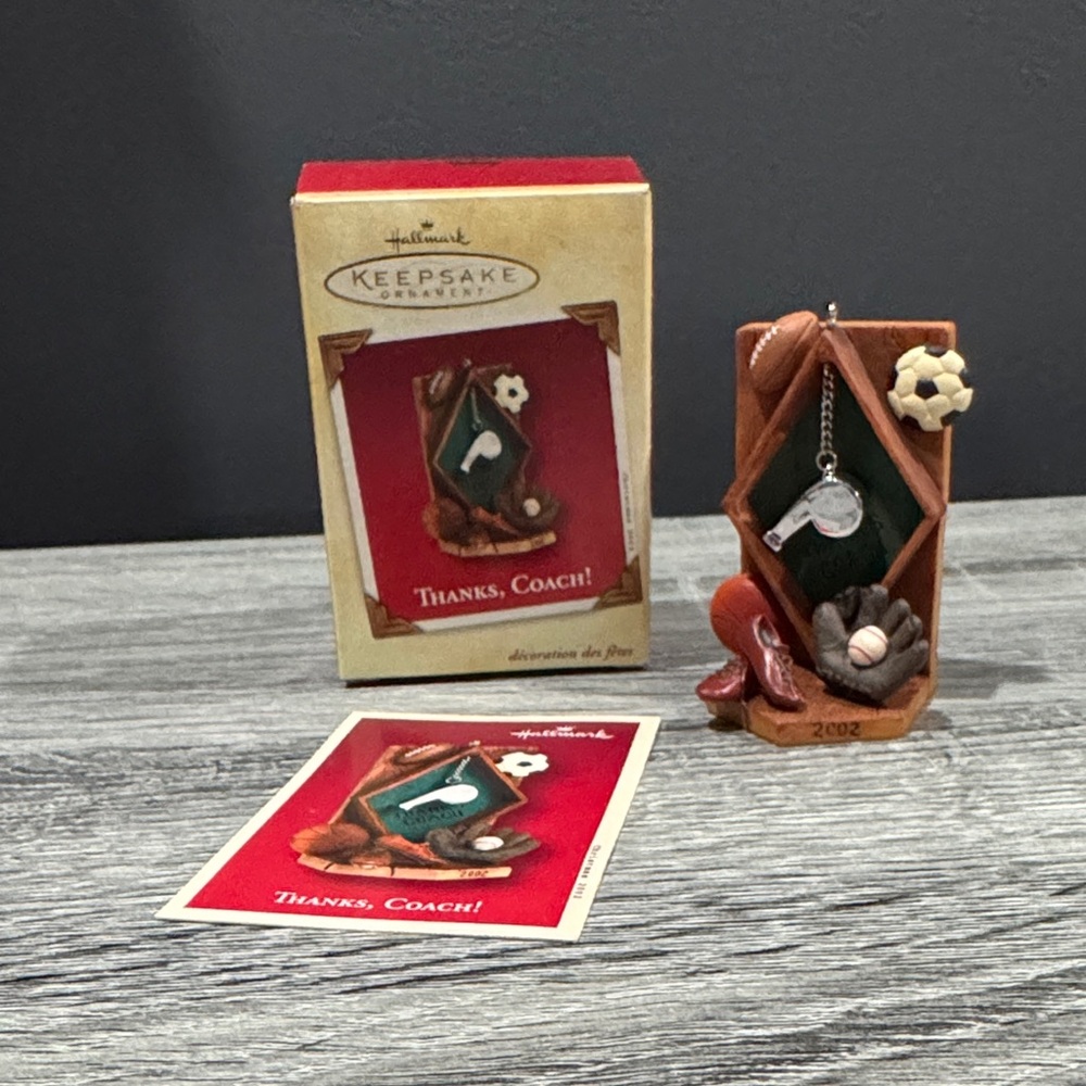 Hallmark | Thanks, Coach! (2002) - Vintage Hallmark Keepsake Ornament